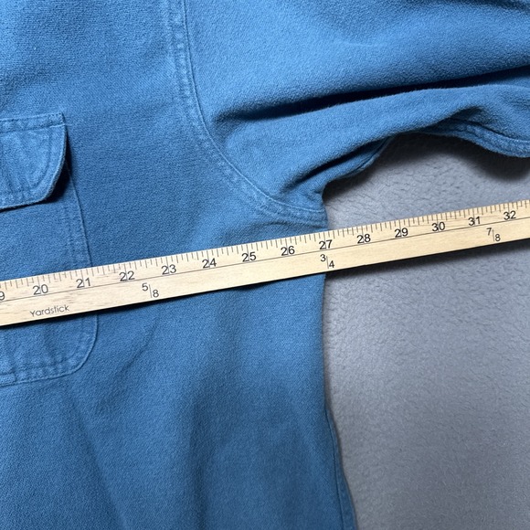 Cabela's Chamois Flannel Heavy Cotton Shirt Mens 2XLT Blue Hiking‎ Outdoor Soft - Picture 3 of 7